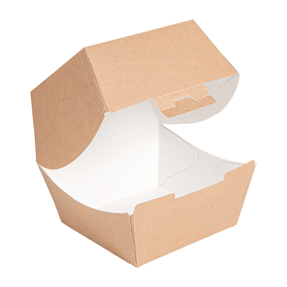 277.81-SCATOLE HAMBURGER 'THEPACK' 14,4x14x11,5 CM (XL TALLER) NATURALE CARTONE NANO-MICRO (50 u.)