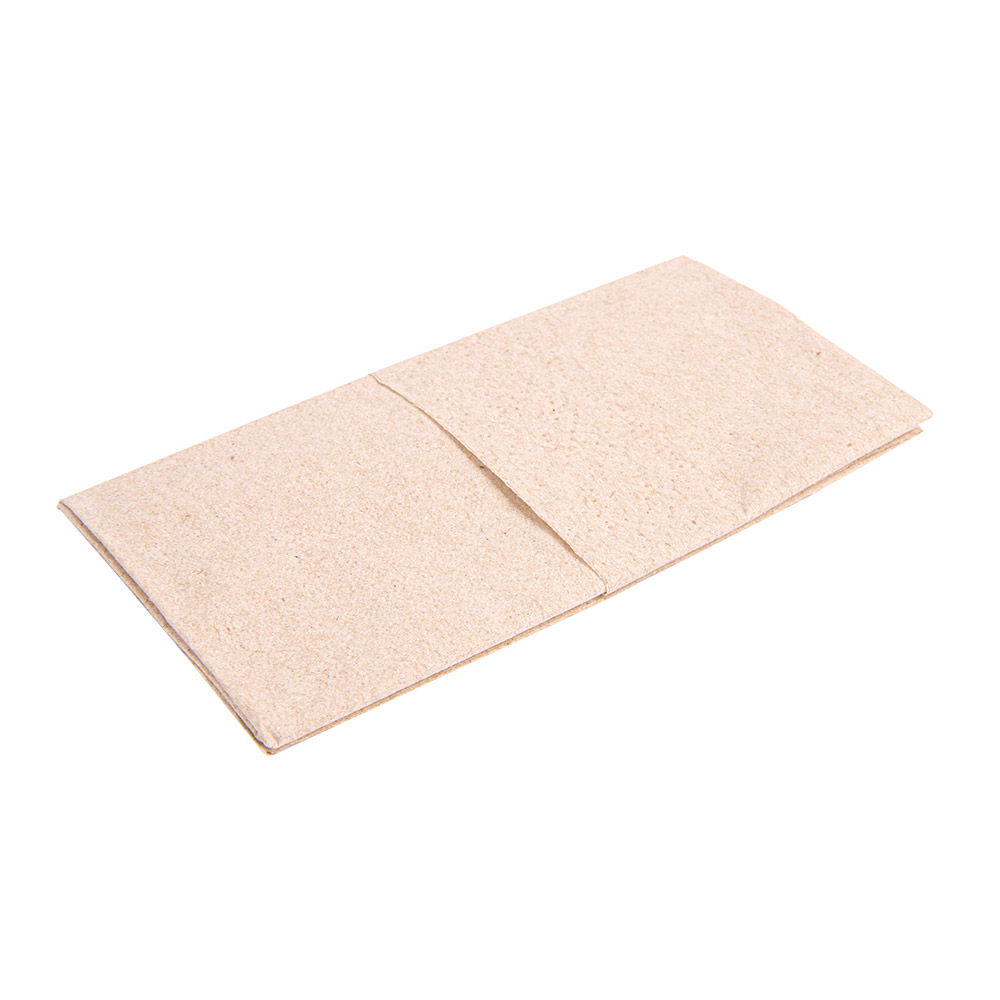 251.09-10 U. x 10 U. FAZZOLETTI 3 VELI 'FEEL GREEN' 21x21 CM NATURALE KRAFT