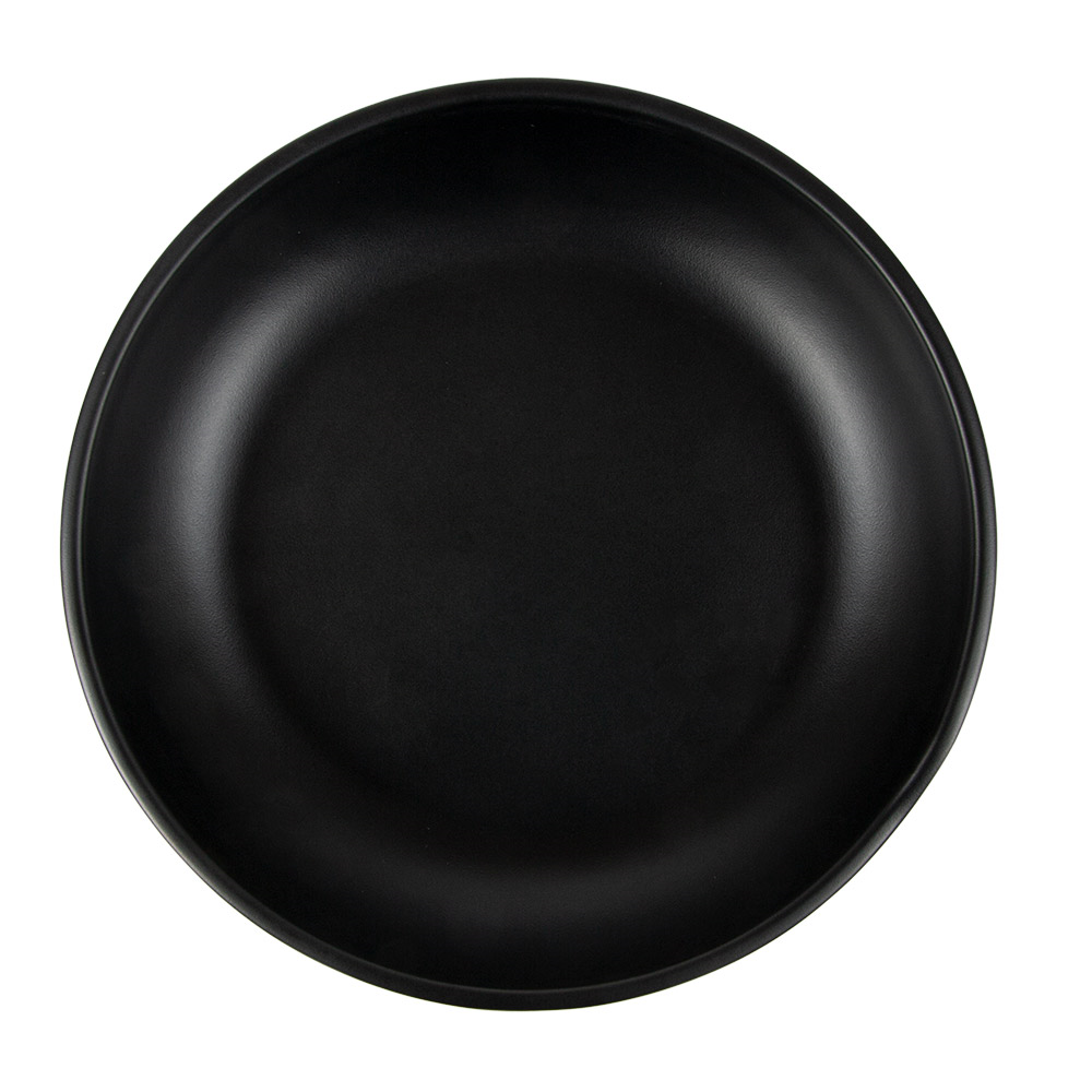 262.17-PIATTI PROFONDI ASAMI WARE Ø 20,5x4 CM NERO MELAMINA (1 u.)