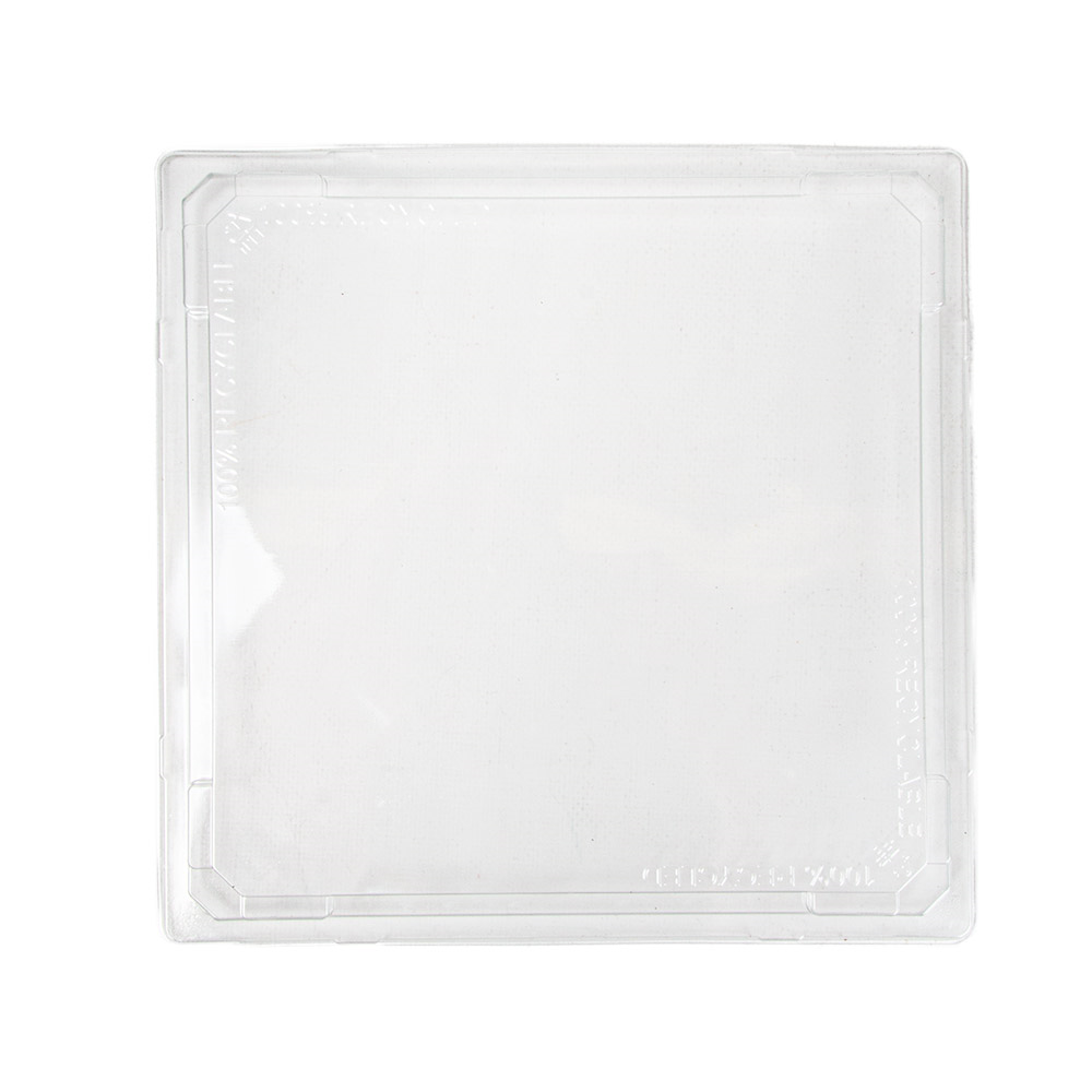 268.03-COPERCHIO 268.02 27x27x2,5 CM TRASPARENTE RPET (70 u.)