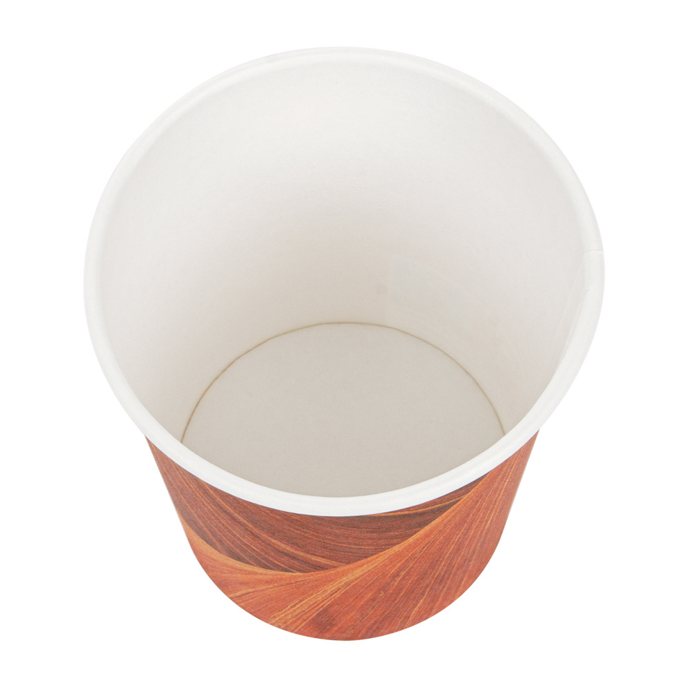 255.02-BICCHIERI BEVANDE CALDE 1 PARETE ARIZONA 180 ML 260 + 18 PE G/M2 Ø7,2/5,3x7,8 CM MARRONE CARTONE (50 u.)