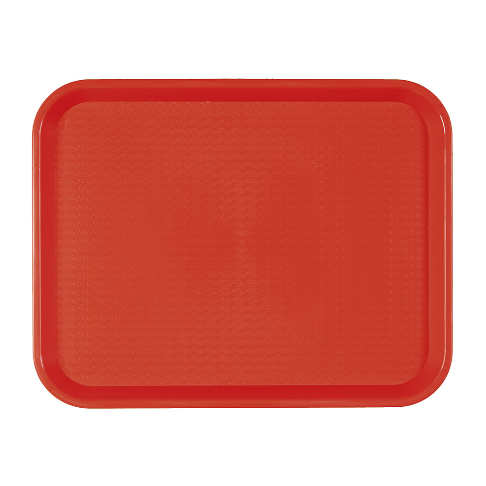 132.06-VASSOIO FAST FOOD 30,4x41,4x1,8 CM ROSSO PP