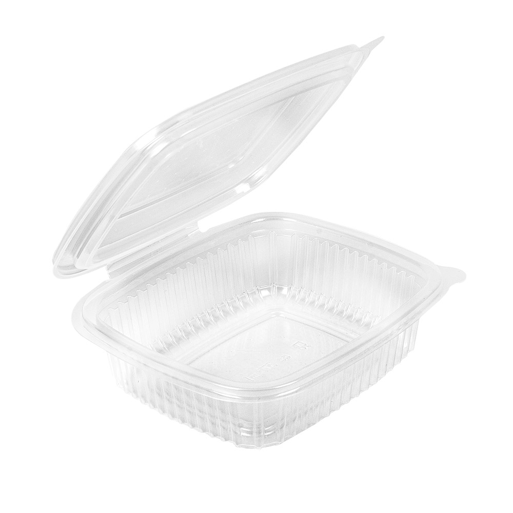 262.56-RECIPIENTI CON COPERCHIO 375 ML 14,3x12,6x4,1 CM TRASPARENTE PP (50 u.)