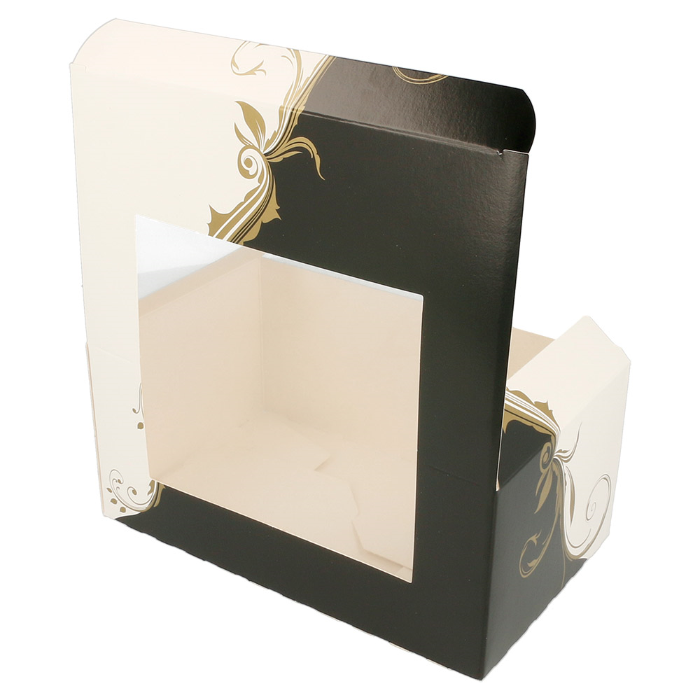 204.75-SCATOLE PER PASTICCERIA CON FINESTRA 'THEPACK' CLASSIC 18x11x8 CM BIANCO CARTONE NANO-MICRO (50 u.)