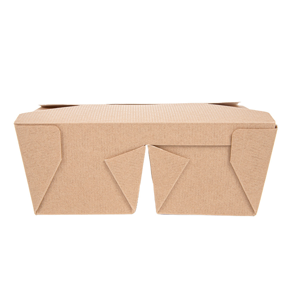 258.46-SCATOLE AMERICANE 2 SCOMPARTI 'THEPACK' 675 + 6 75 ML 15,2x12,1x6,5 CM NATURALE CARTONE NANO-MICRO + PP (50 u.)