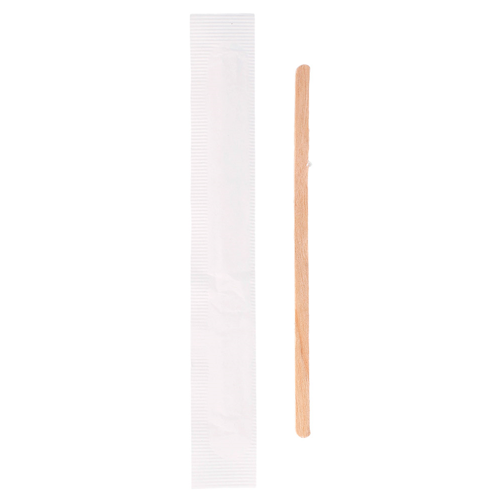 191.83-PALETTINE DA CAFFE IMBUSTATI SINGOLI 'WOOD' 0,5x11,4x0,15 CM NATURALE LEGNO (1000 u.)