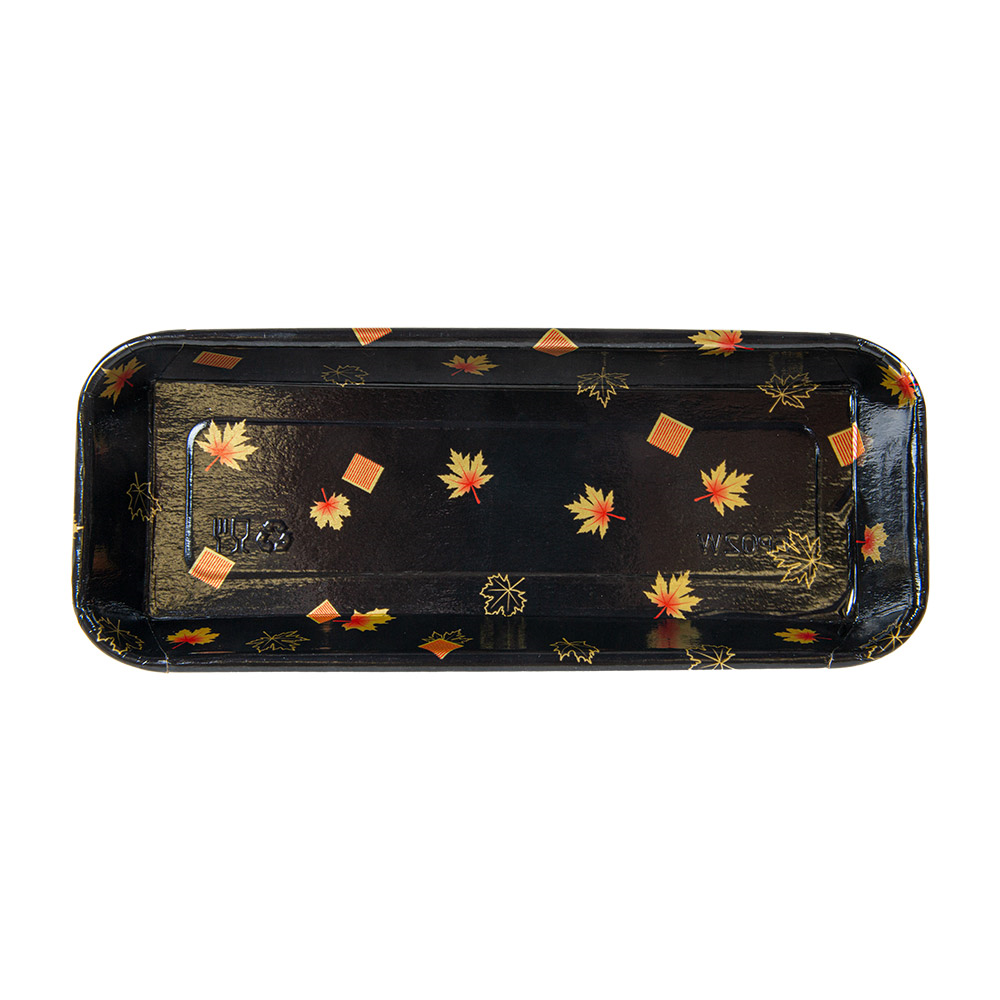 268.85-RECIPIENTI PER "SUSHI" 20PE + 280 +16PE G/M2 22,1x9,1x2,4 CM NERO KRAFT (50 u.)