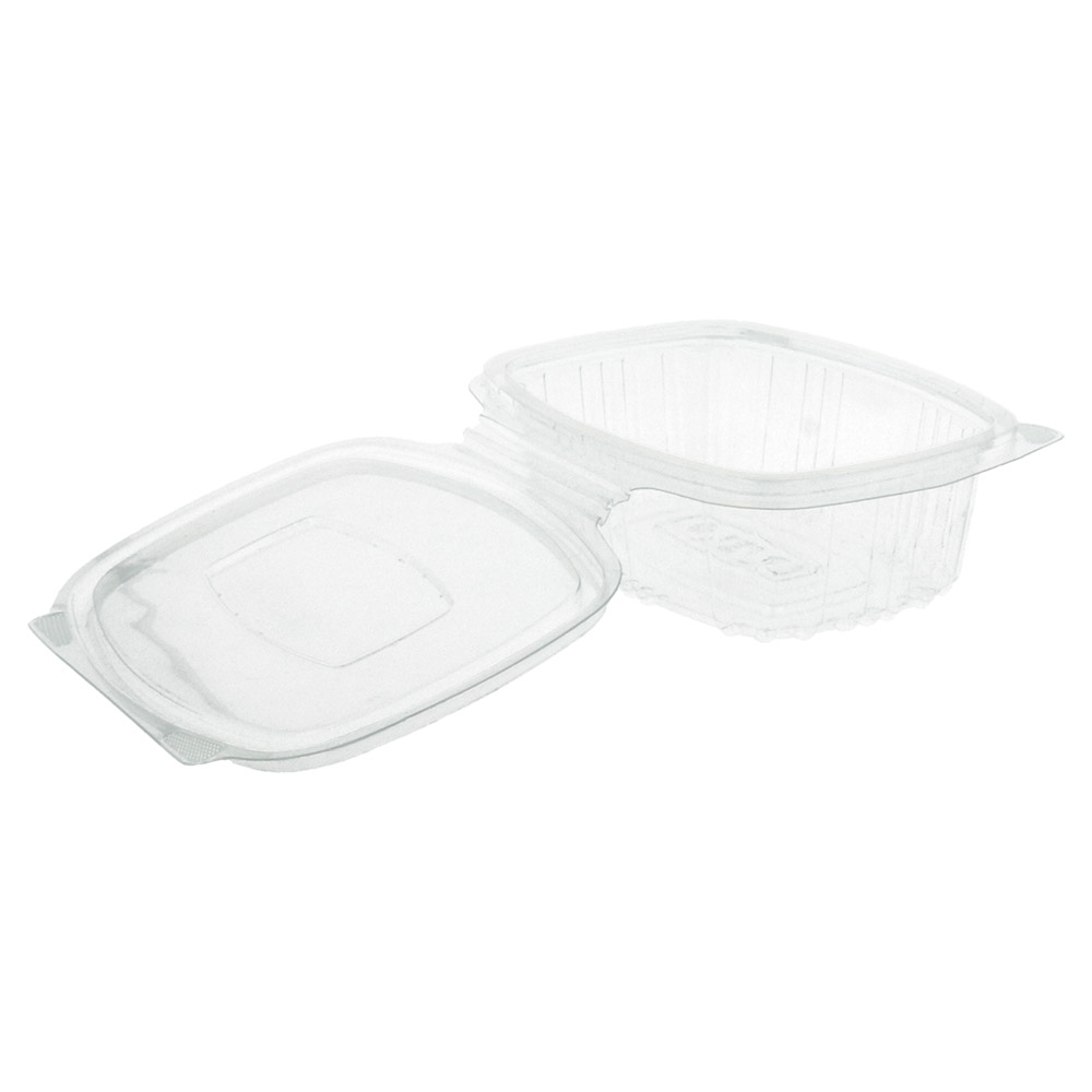 169.28-CONTENITORE CON COPERCHIO 250 ML 13,2x9,5x4,1 CM TRASPARENTE RPET (100 u.)