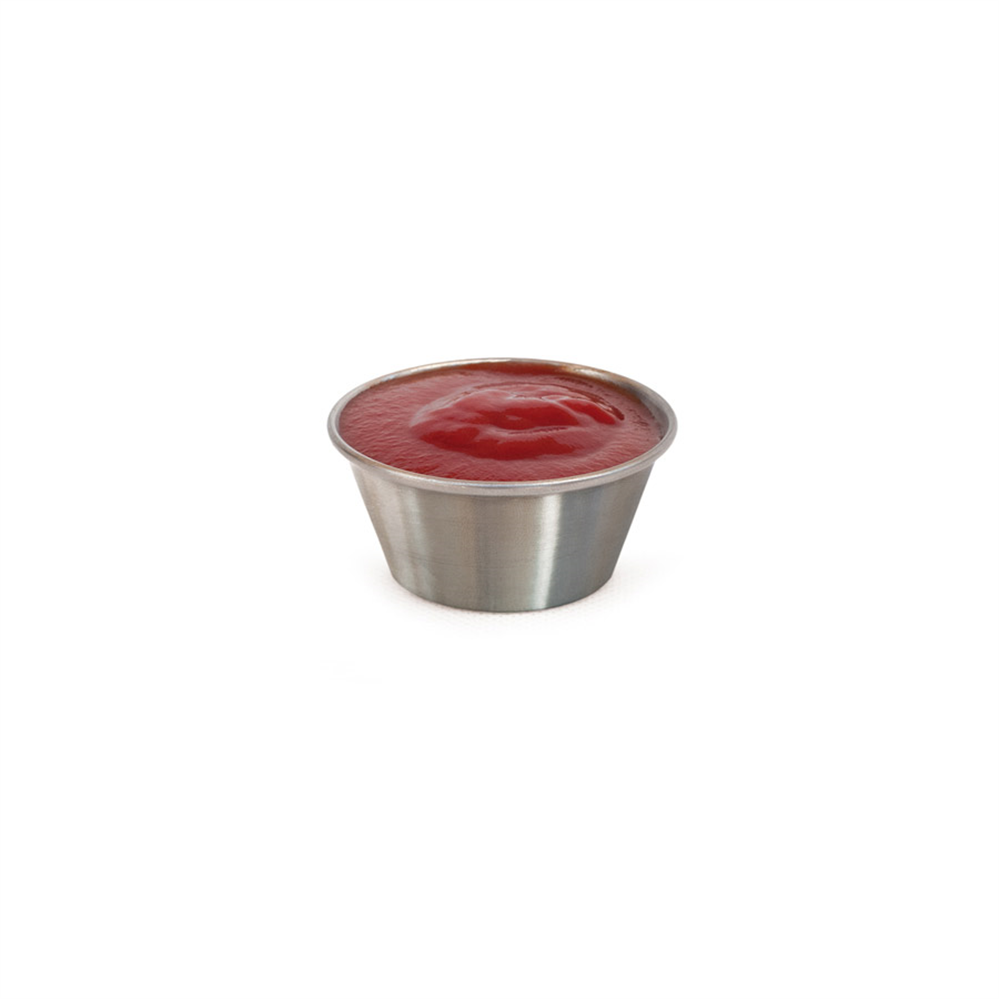 186.50-RAMEQUINS 'ARTINOX' 45 ML Ø 6x2,5 CM ARGENTO ACCIAIO INOX (1 u.)