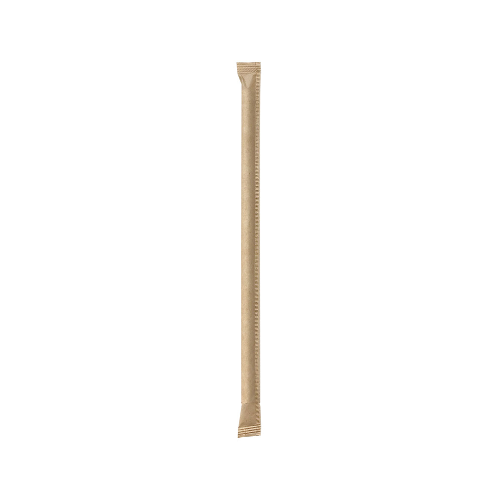 227.86-CANUCCE DRITTE IMBUSTATE 'PAPER' Ø0,60x14 CM NATURALE KRAFT (250 u.)
