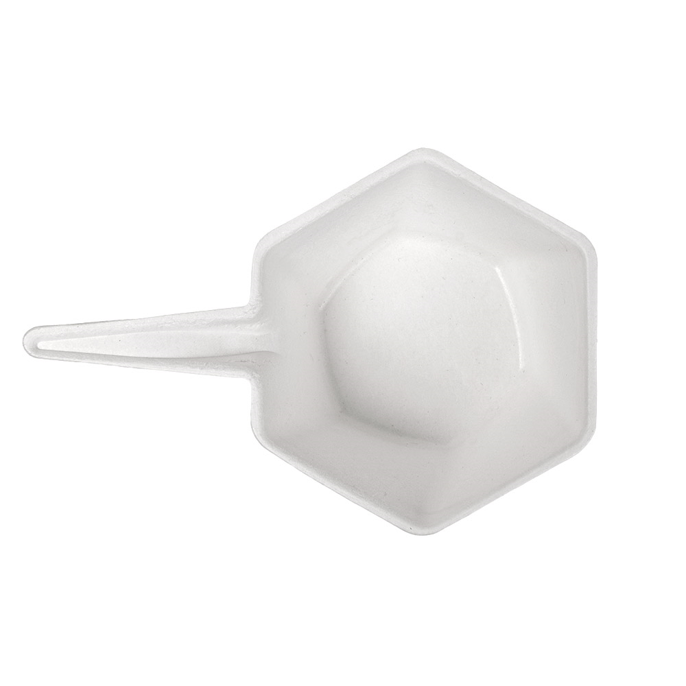 265.79-CONTENITORI ESAGONALE 'BIONIC' 5,5x3 CM BIANCO BAGASSA (100 u.)