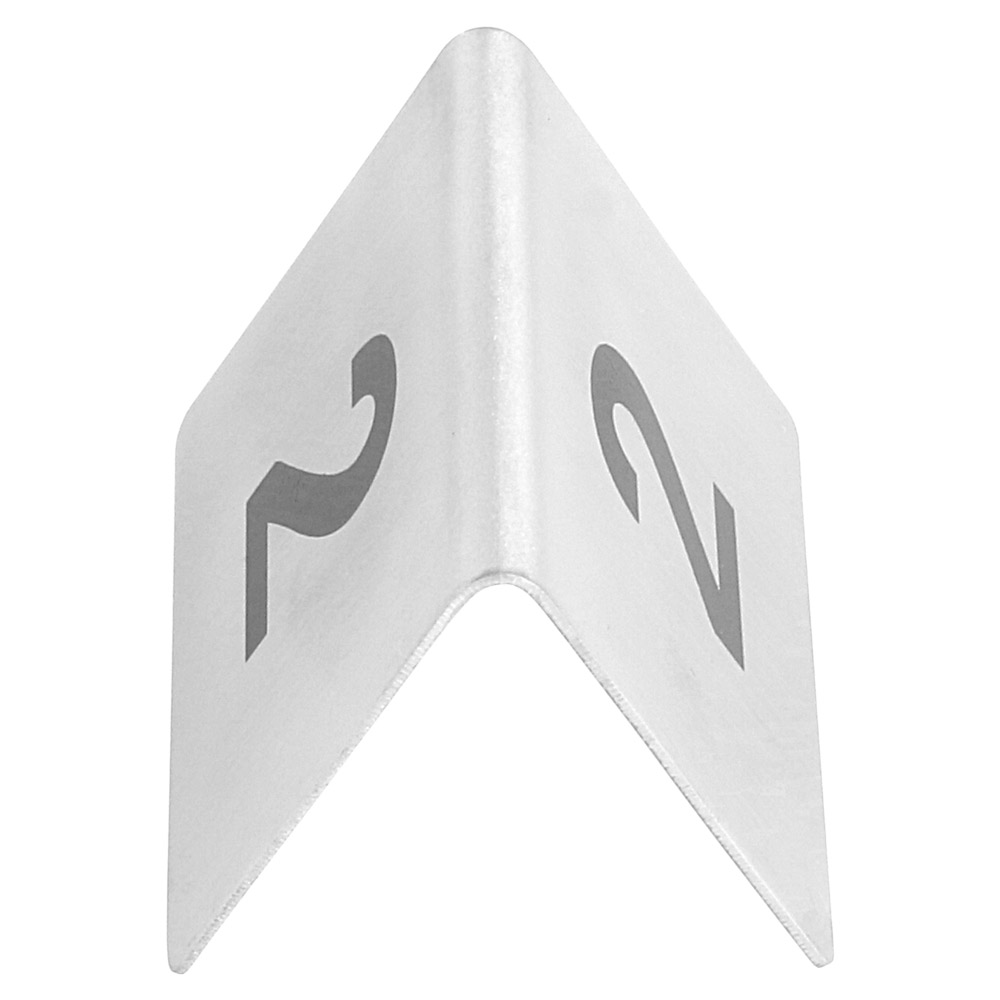 133.50-NUMERI PER TAVOLA DA 1 A 25 5,2x4,2 CM ARGENTO ACCIAIO INOX