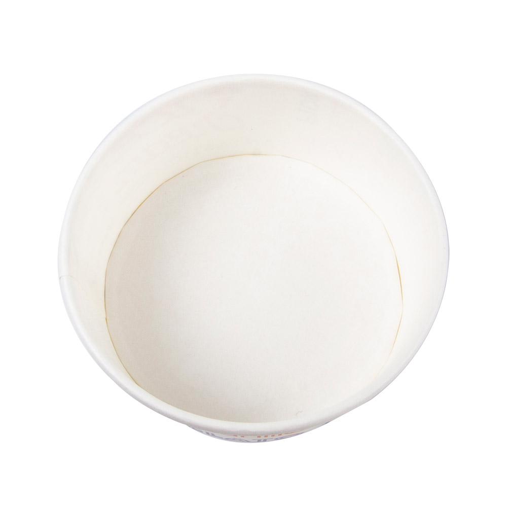 230.32-CONTENITORI GELATI PAROLE 150 ML 250 + 18 PE G/M2 Ø8,5x4,5 CM BIANCO CARTONE (50 u.)