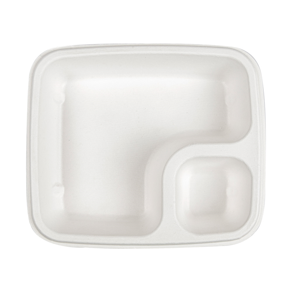 233.10- VASSOIO PER NACHOS 'BIONIC' 19x16,5x3,8 CM BIANCO BAGASSA (50 u.)