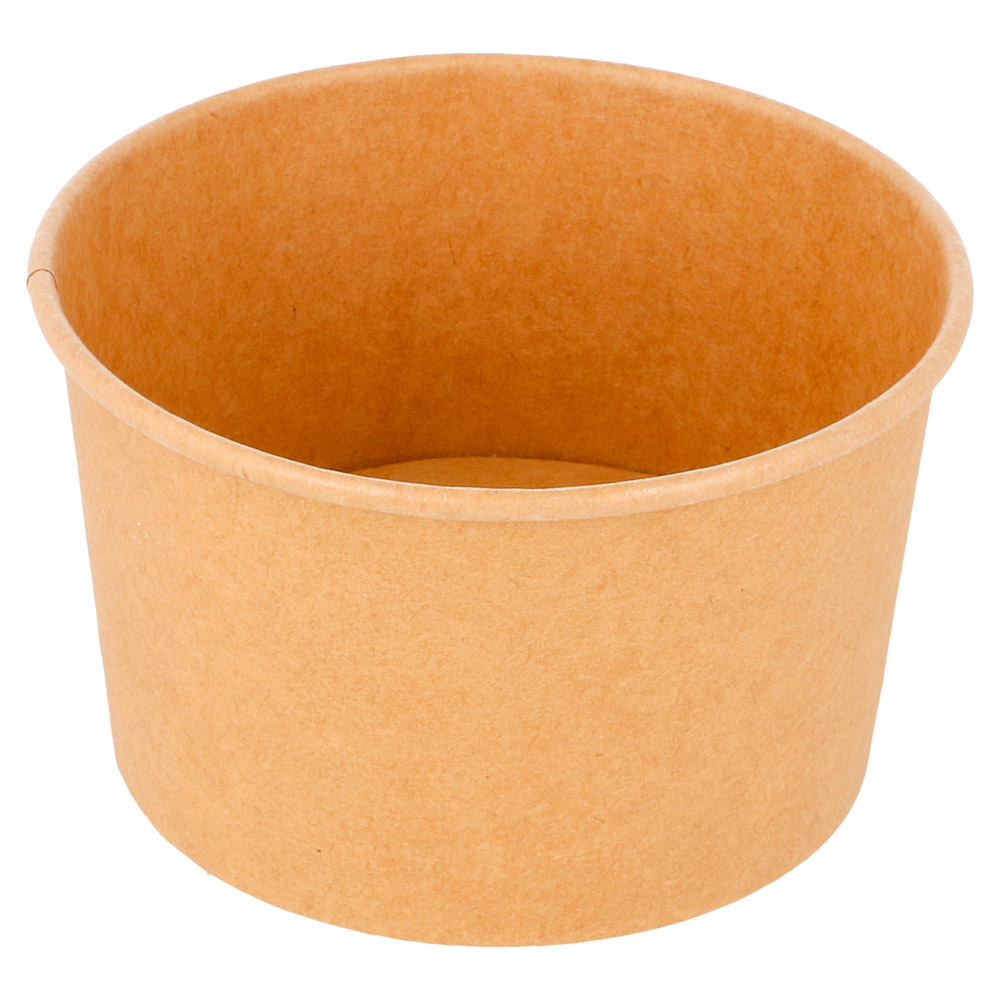 222.92-COPPETTA GELATI 240 ML 250 + 18 PE G/M2 Ø9,4x5,5 CM MARRONE CARTONE (50 u.)