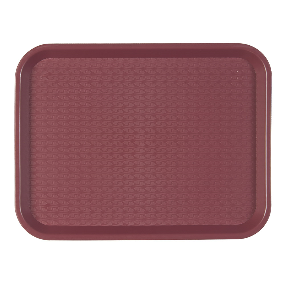 132.52-VASSOIO FAST FOOD 35,5x45,3x2,4 CM BORDEAUX PP
