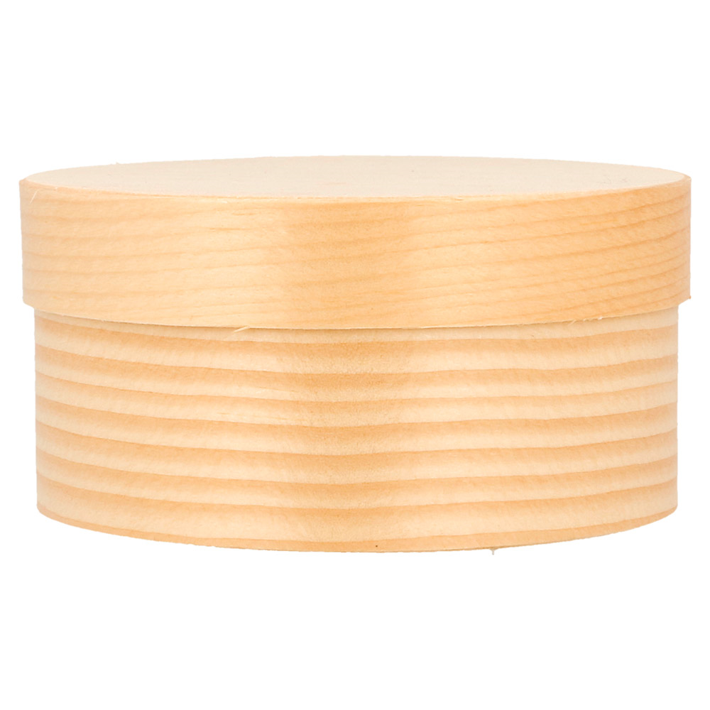 182.99-MINI SCATOLE CILINDRICHE TAPPO + CAPSULA 'WOOD' 150 ML Ø 8x4 CM NATURALE LEGNO (10 u.)