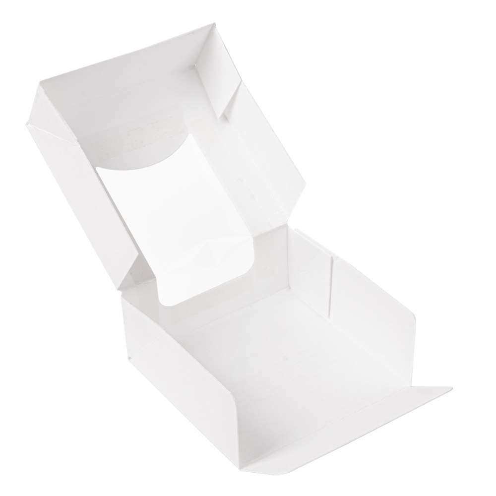 253.40-CONTENITORI SUSHI+FINESTRA 'THEPACK' 10x10x4 CM BIANCO CARTONE NANO-MICRO + OPP (50 u.)