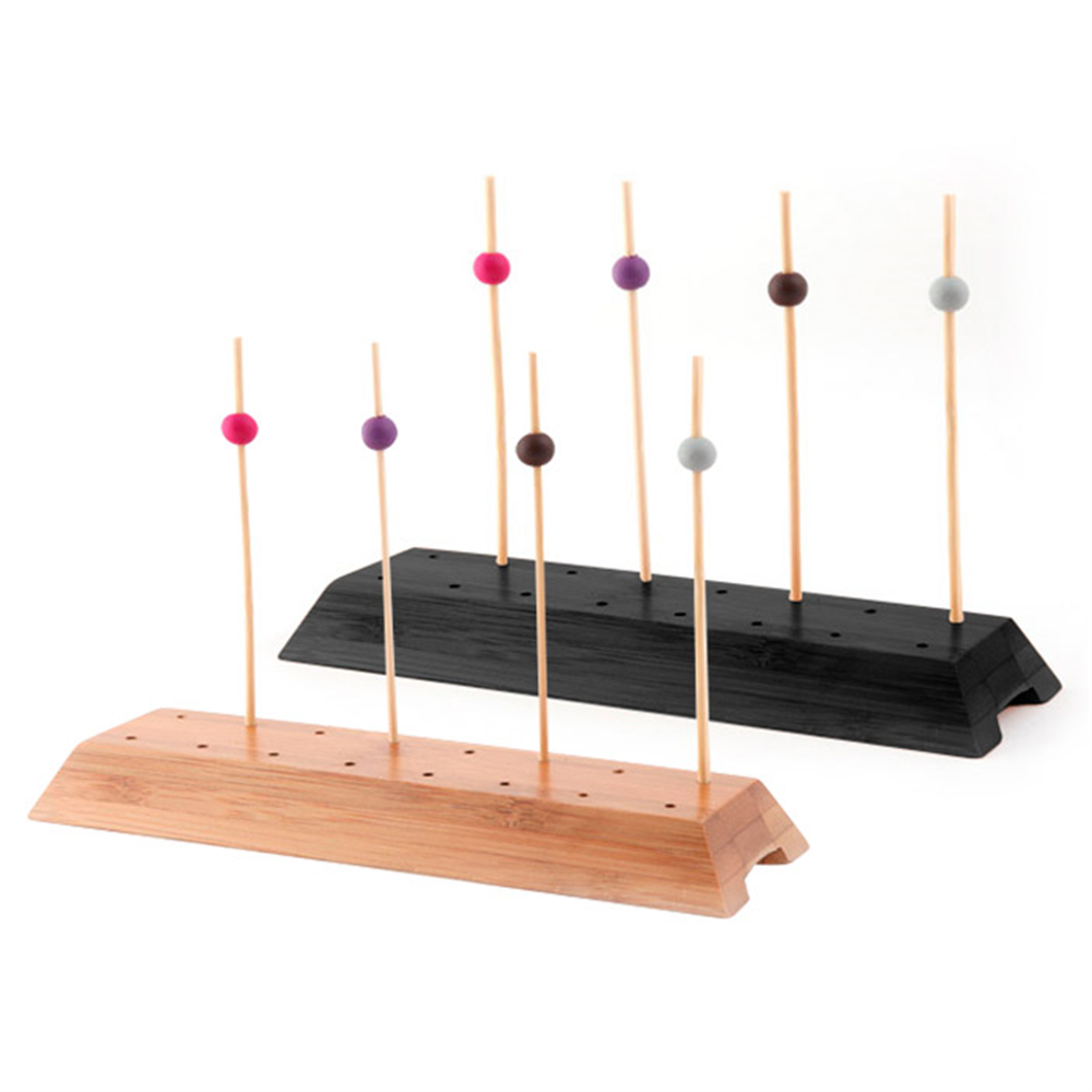 205.91-BASI PER 16 SPIEDINI 'BAMBOO' 20x6x2 CM NERO BAMBÙ (1 u.)