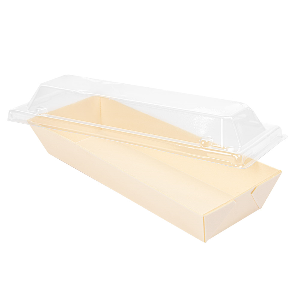 254.90-COMBO BARCHETTE + COPPERCHIO PET 'WOOD' 19x7x3,5 CM NATURALE LEGNO (50 u.)