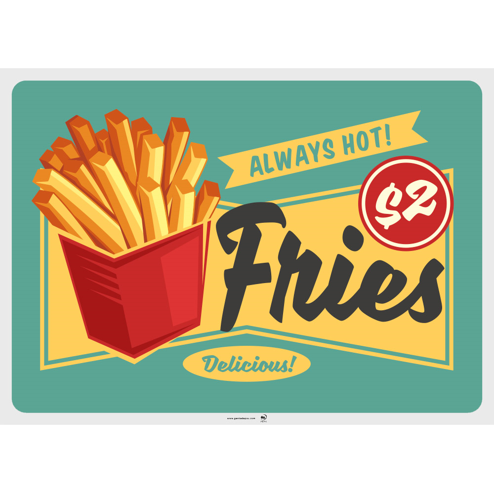 275.15-TOVAGLIETTE VINTAGE - FAST FOOD 70 G/M2 31x43 CM QUATRICOMIA CELLULOSA (500 u.)