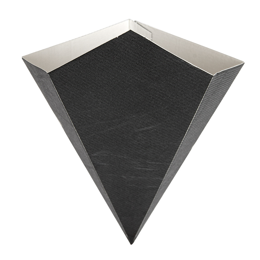 252.22-CONI PER FRITTI 'THEPACK' 100 G 12,8x21,7 CM NERO CARTONE NANO-MICRO (200 u.)