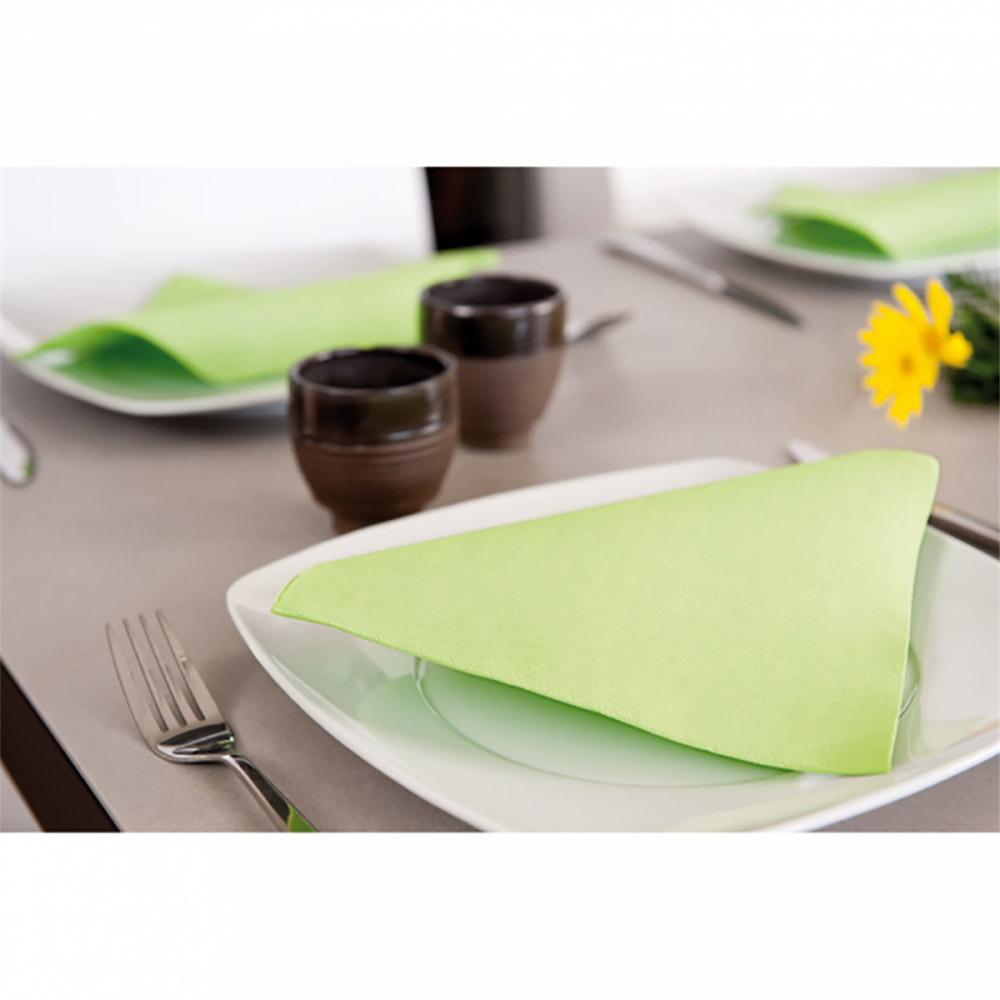 131.97-TOVAGLIOGI ECOLABEL 'DOUBLE POINT' 18 G/M2 39x39 CM VERDE ANICE TISSUE (50 u.)