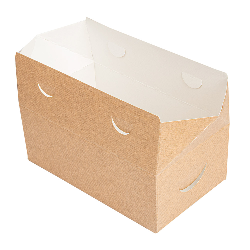 256.65-SCATOLE PORTA PRANZO 'THEPACK' 1 L 11x18x7 CM NATURALE CARTONE NANO-MICRO (50 u.)