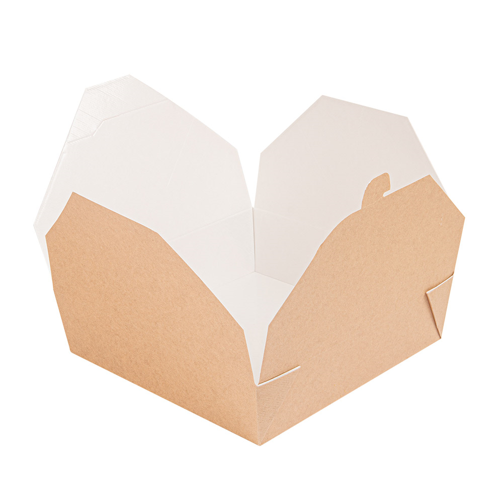 234.69-SCATOLE AMERICANE PER MICROONDE 'THEPACK' 2910 ML 21,7x21,7x6 CM NATURALE CARTONE NANO-MICRO + PP (50 u.)