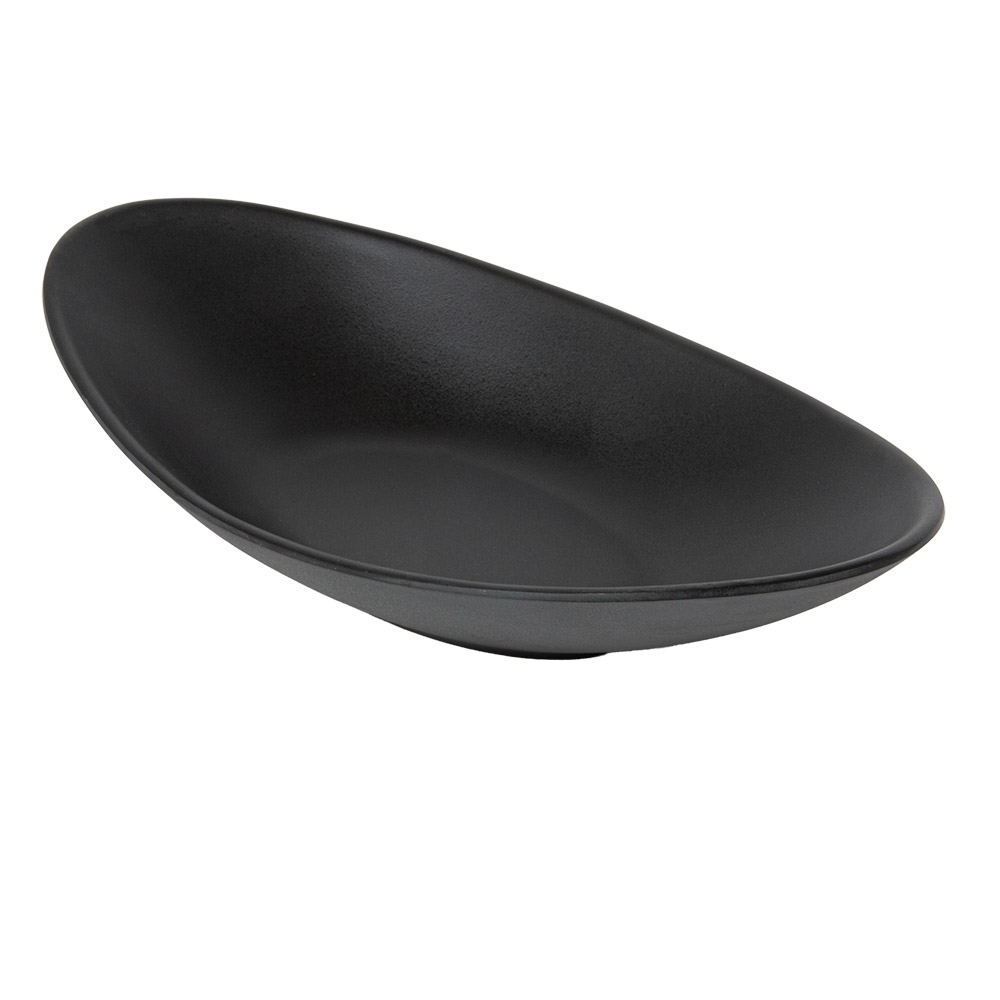 262.26-CIOTOLE OVALI ASAMI WARE 31,5x16,5x6 CM NERO MELAMINA (1 u.)