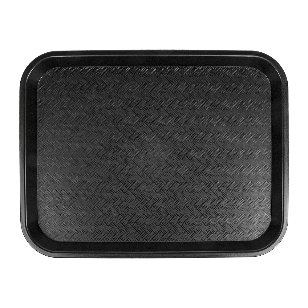 257.60-VASSOIO FAST FOOD 27,5x35,5x2 CM NERO PP