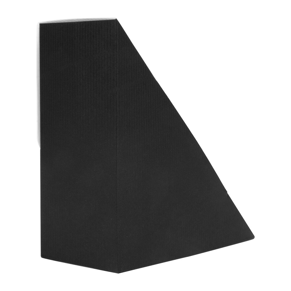 256.35-SCATOLE PER PANINI CON FINESTRA 'THEPACK' 12,4x12,4x5,5 CM NERO CARTONE NANO-MICRO + OPP (50 u.)