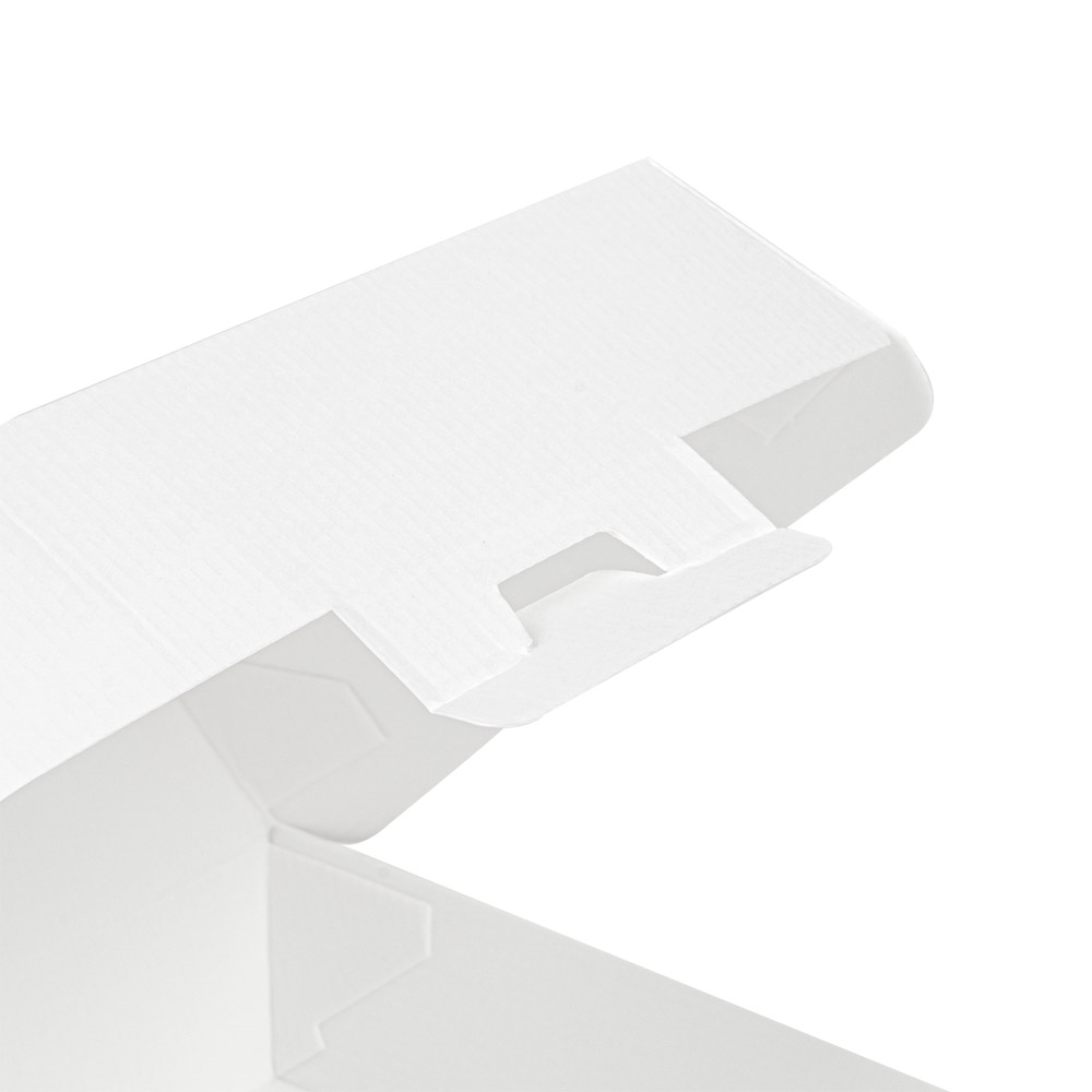 234.22-SCATOLE HAMBURGER 'THEPACK' 17,6x16,8x7,8 CM (XL WIDER) BIANCO CARTONE NANO-MICRO (50 u.)
