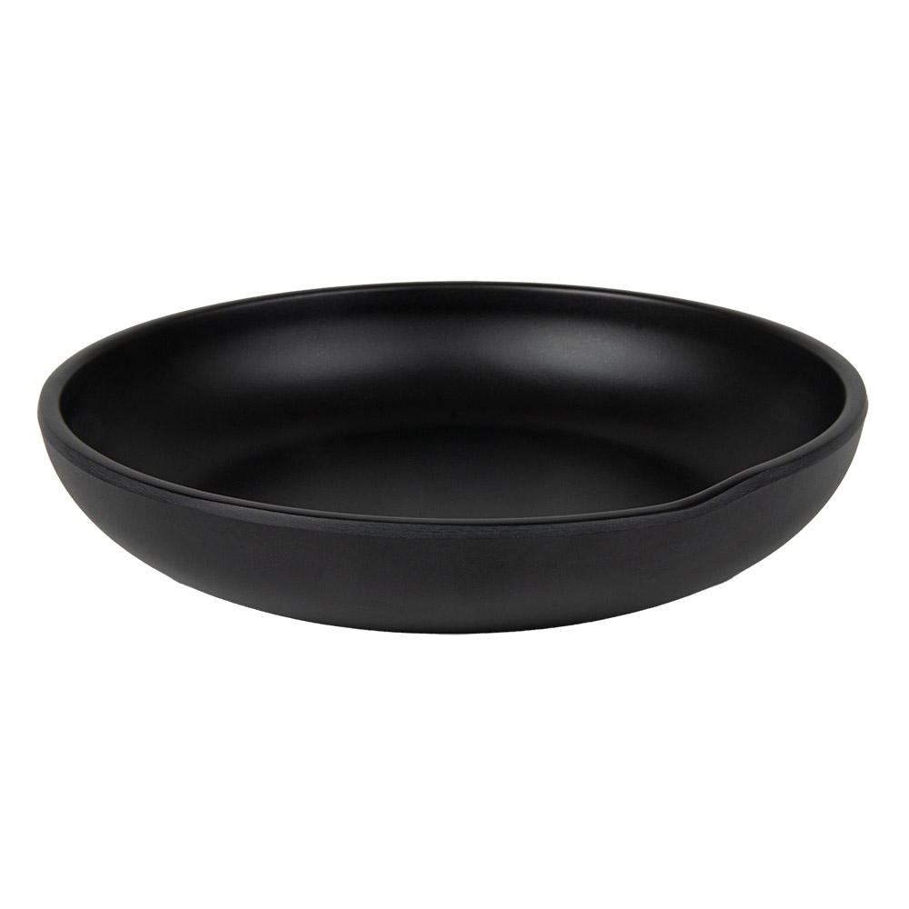 262.17-PIATTI PROFONDI ASAMI WARE Ø 20,5x4 CM NERO MELAMINA (1 u.)