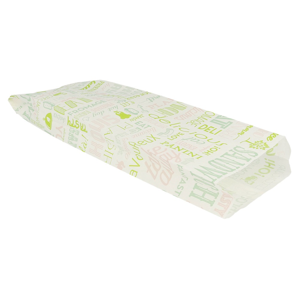 229.24-SACCHETTI BAGUETTE GARNI GREEN PAROLE 32 G/M2 12+4x35 CM BIANCO PERGAMANA ANTIGRASSI (500 u.)