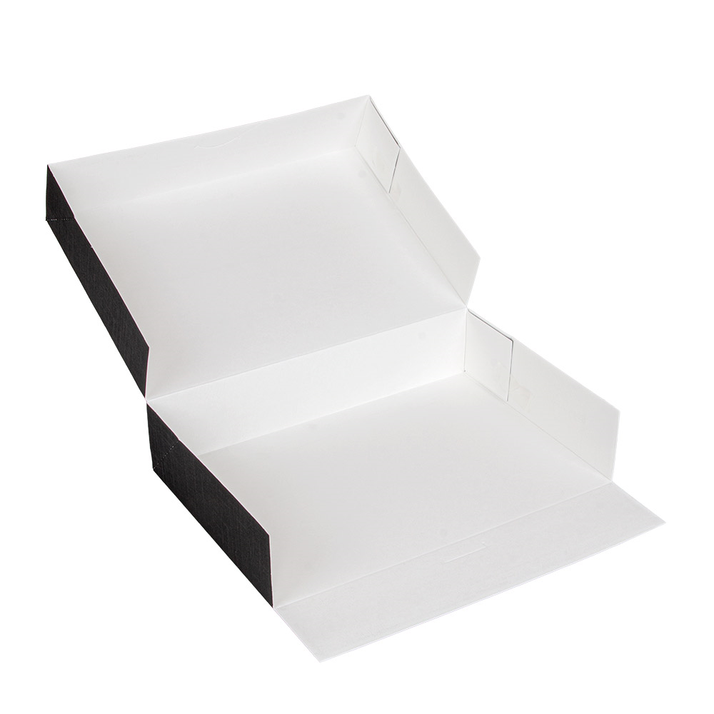 259.16-SCATOLE CATERING, PIANA 'THEPACK' 28x19x6 CM NERO CARTONE NANO-MICRO (50 u.)