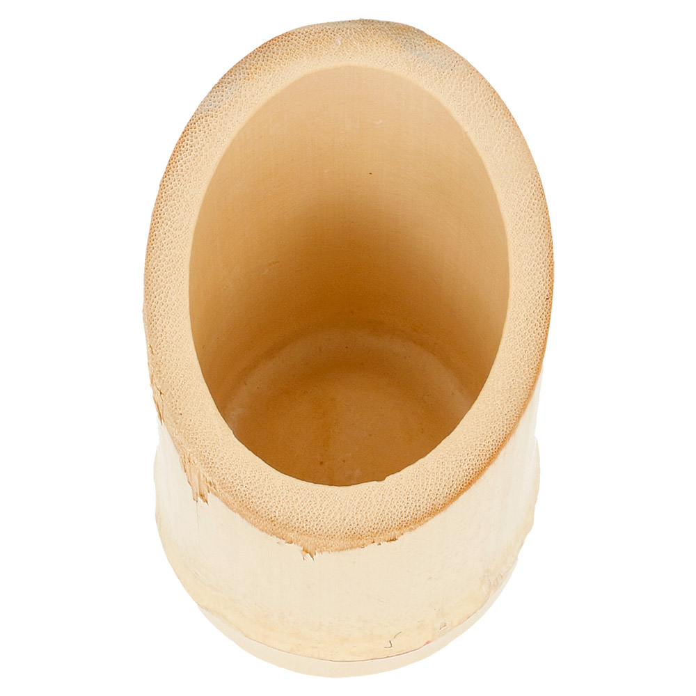 142.43-BICCHIERINO TUBO TRONCATO 'BAMBOO' Ø 5/5,5x9 CM NATURALE BAMBÙ (10 u.)