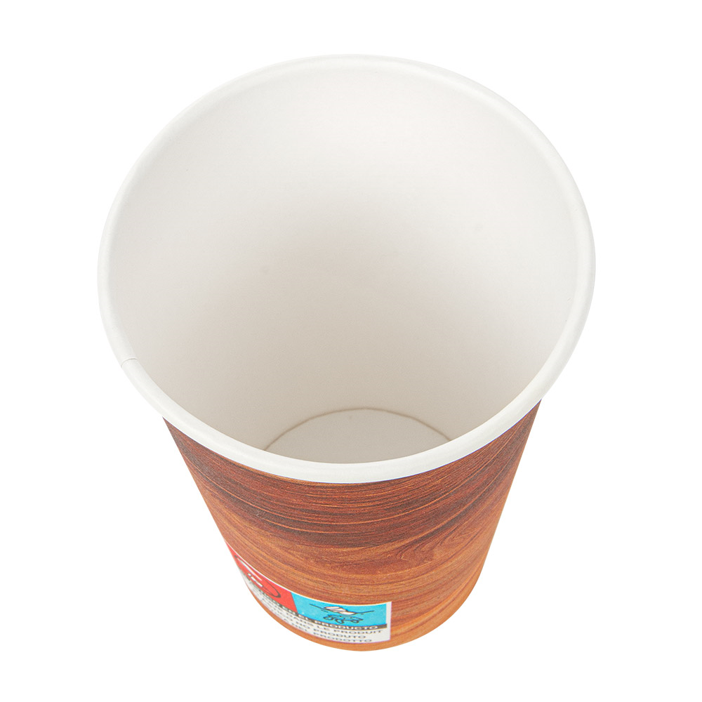 255.03-BICCHIERI BEVANDE CALDE 1 PARETE 'ARIZONA VENDING' 210 ML 210 + 18 PE G/M2 Ø7/4,5x9,5 CM MARRONE CARTONE (50 u.)
