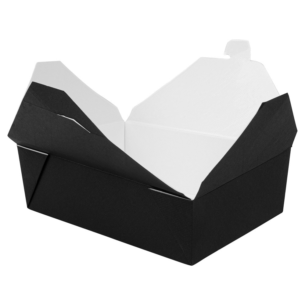 234.64-SCATOLE AMERICANE PER MICROONDE 'THEPACK' 1980 ML 19,6x14x6,2 CM NERO CARTONE NANO-MICRO + PP (50 u.)