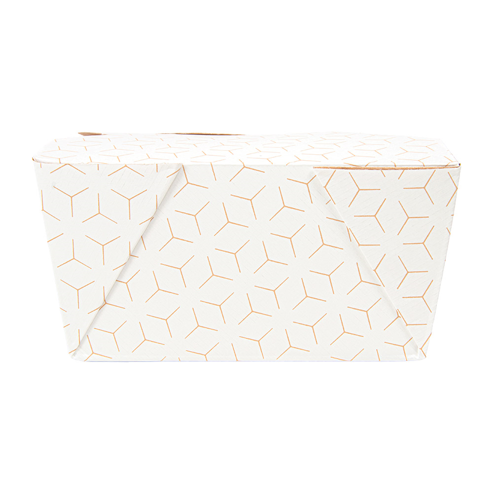279.18-SCATOLE AMERICANE PER MICROONDE 'THEPACK' CUBE 780 ML 11,3x9x6,3 CM BIANCO/NATURALE CARTONE NANO-MICRO + PP (50 u.)