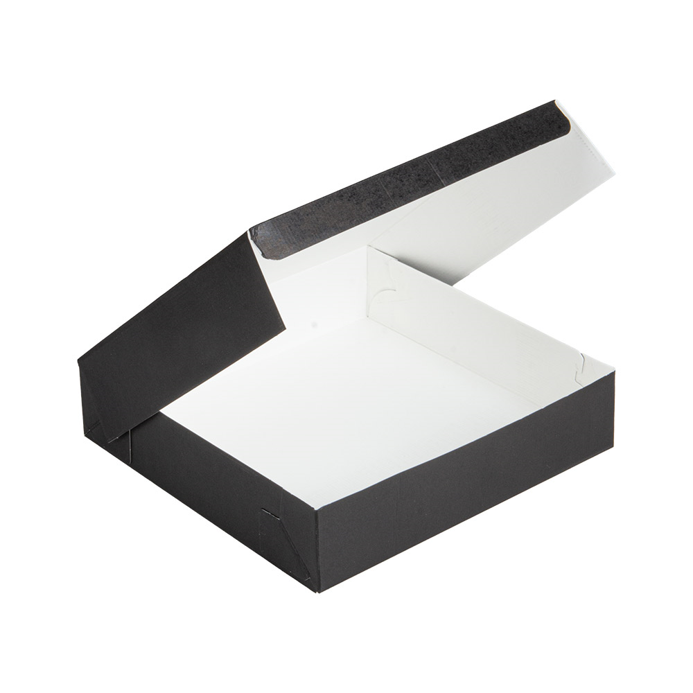 270.85-SCATOLE CATERING, PIANA 'THEPACK' 21x21x5 CM NERO CARTONE NANO-MICRO (50 u.)