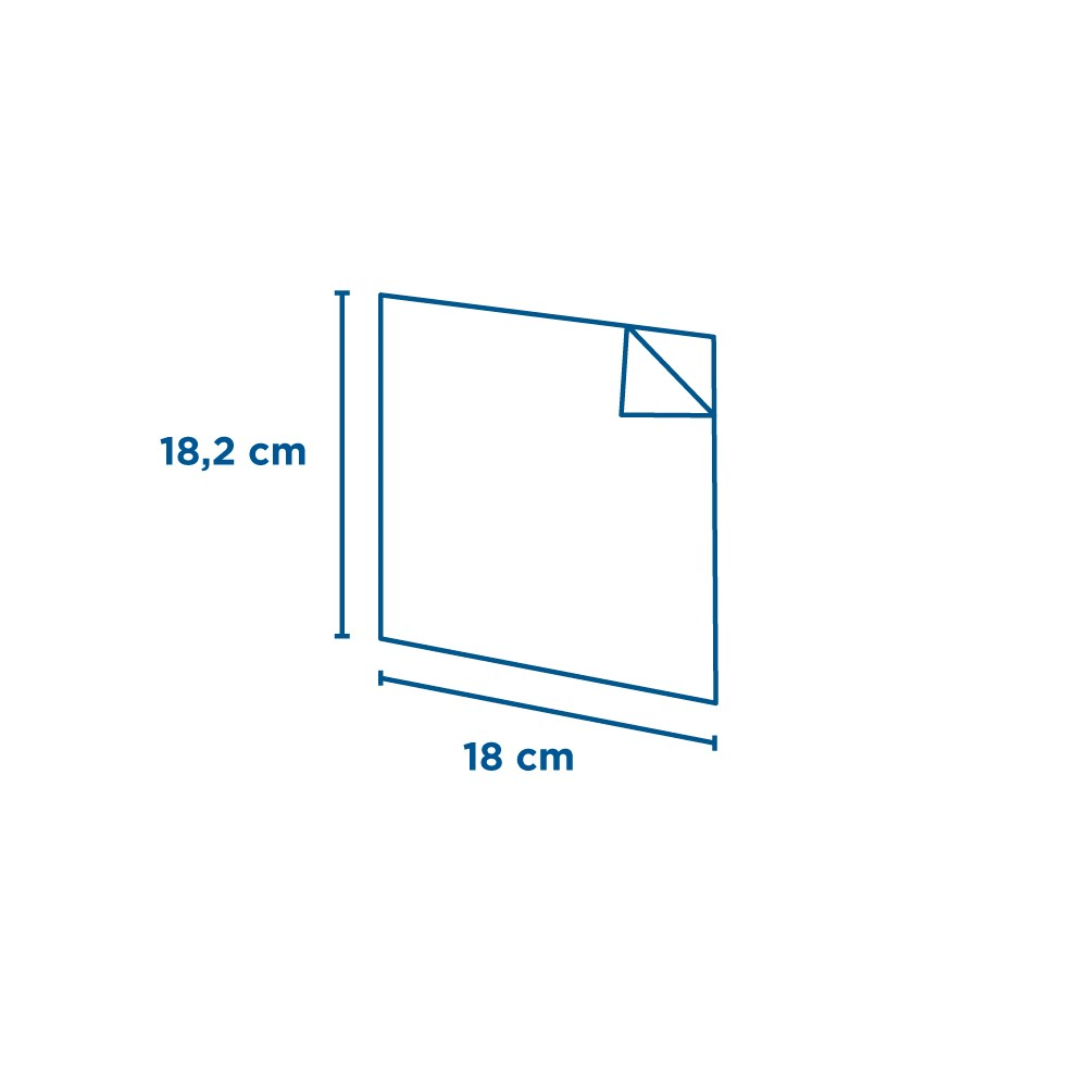 173.62-BUSTE APERTE 2 LATI 22 G/M2 + 8 LDPE 18X18,2 CM BIANCO KRAFT (100 u.)