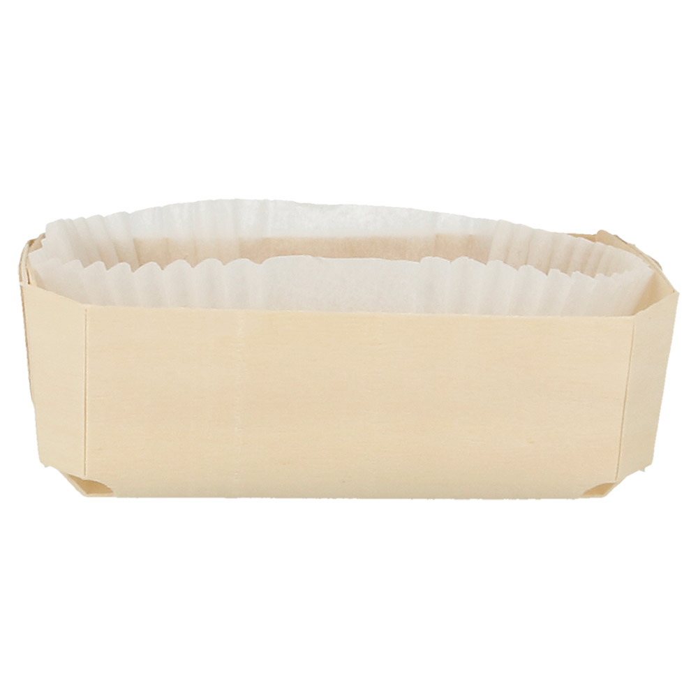 154.94-CONI + STAMPI IN SILICONE 'WOOD' 800 ML 18,5x11,5x5,5 CM NATURALE LEGNO (25 u.)