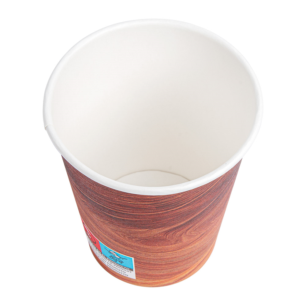 255.04-BICCHIERI BEVANDE CALDE 1 PARETE 'ARIZONA' 240 ML 280 + 18 PE G/M2 Ø8/5,6x9,2 CM MARRONE CARTONE (50 u.)