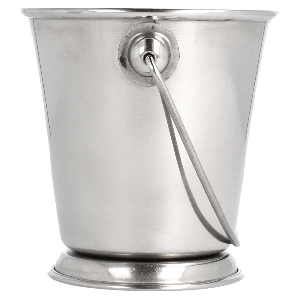 186.54-MINI SECCHIELLO GHIACCIO 'ARTINOX' Ø 9x9 CM ARGENTO ACCIAIO INOX (1 u.)