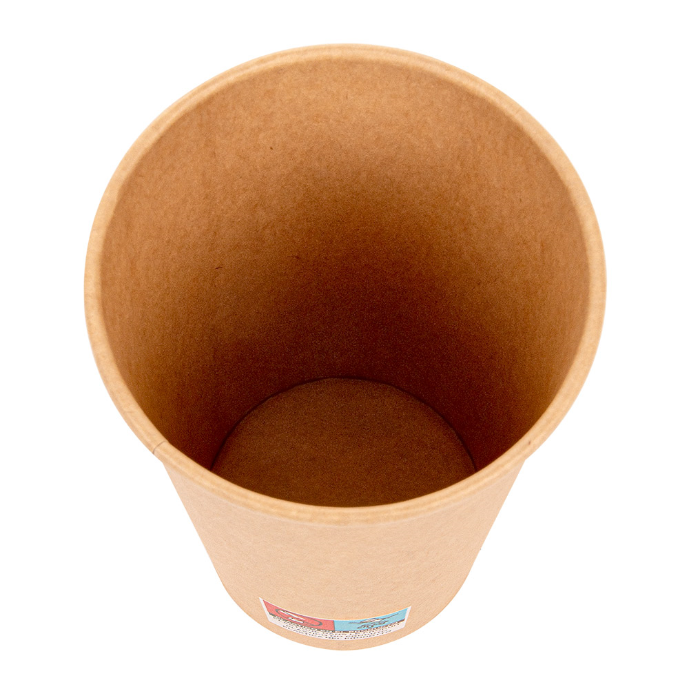 233.02-BICCHIERI BEVANDE CALDE 1 PARETE 480 ML - 16 oz 300 + 18 PE G/M2 Ø9/6x13,2 CM MARRONE CARTONE (50 u.)