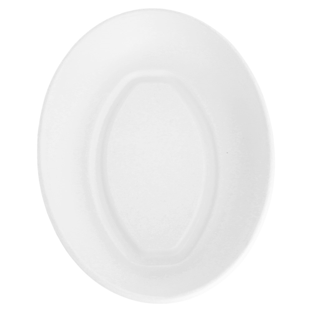 215.99-PIATTI OVALI 'BIONIC' 23,6x16,9x4 CM BIANCO BAGASSA (50 u.)