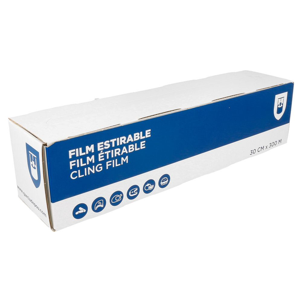 134.74-PELLICOLA CON DISPENSER 0,30x300 M TRASPARENTE PVC