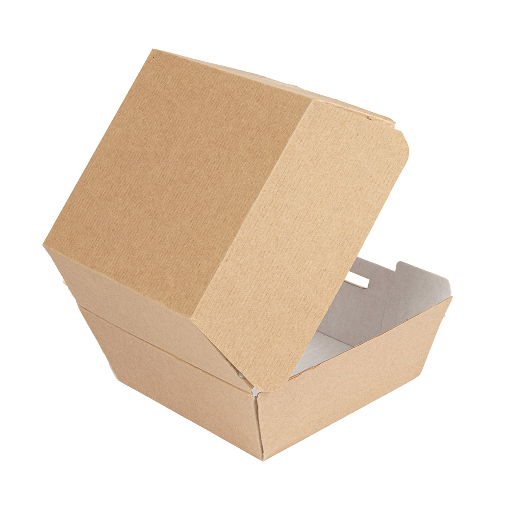 234.09-SCATOLE HAMBURGER 'THEPACK' 13x12,5x9 CM (M) NATURALE CARTONE NANO-MICRO (50 u.)