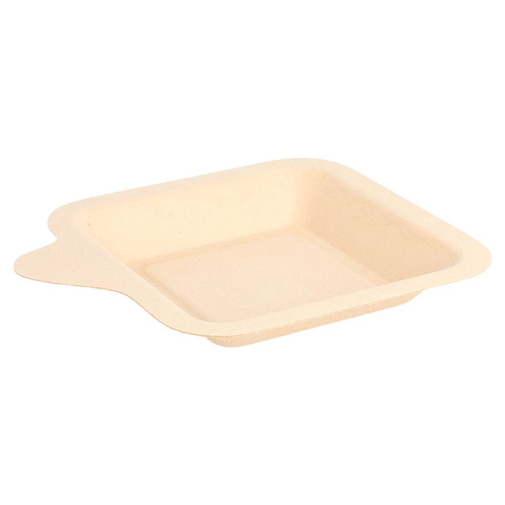 212.70-PIATTO QUADRATI 'BIONIC' 11x11x1,7 CM NATURALE BAGASSA (50 u.)